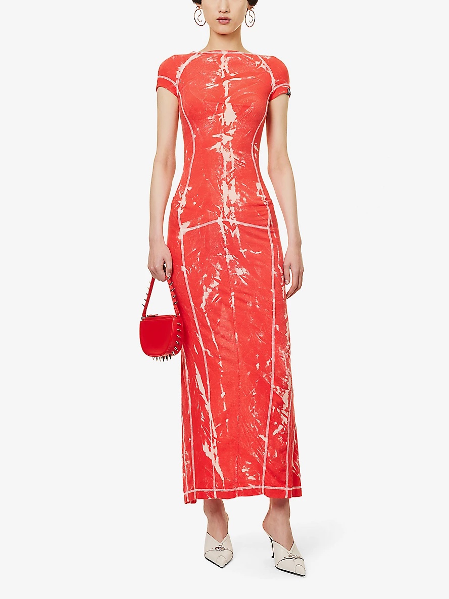 Raze abstract-pattern cotton-jersey maxi dress - 2