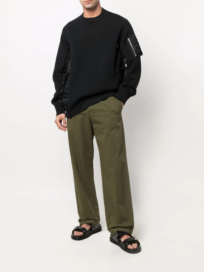 sacai Sponge crewneck sweatshirt outlook