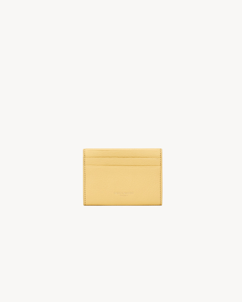 SAINT LAURENT LETTER CARD CASE IN LEATHER outlook