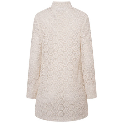 Comme des Garçons Comme des Garçons Cotton Lace Jacket in Off white outlook