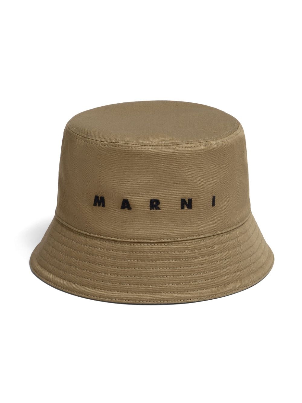 logo-embroidered cotton bucket hat - 3