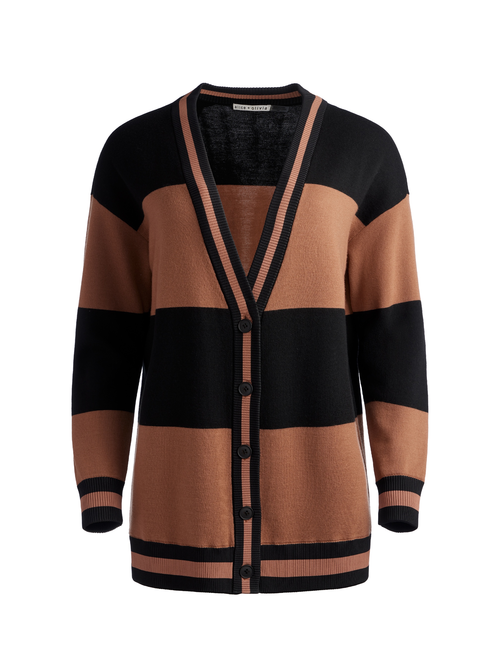 BARRY OVERSIZED V-NECK CARDIGAN - 1