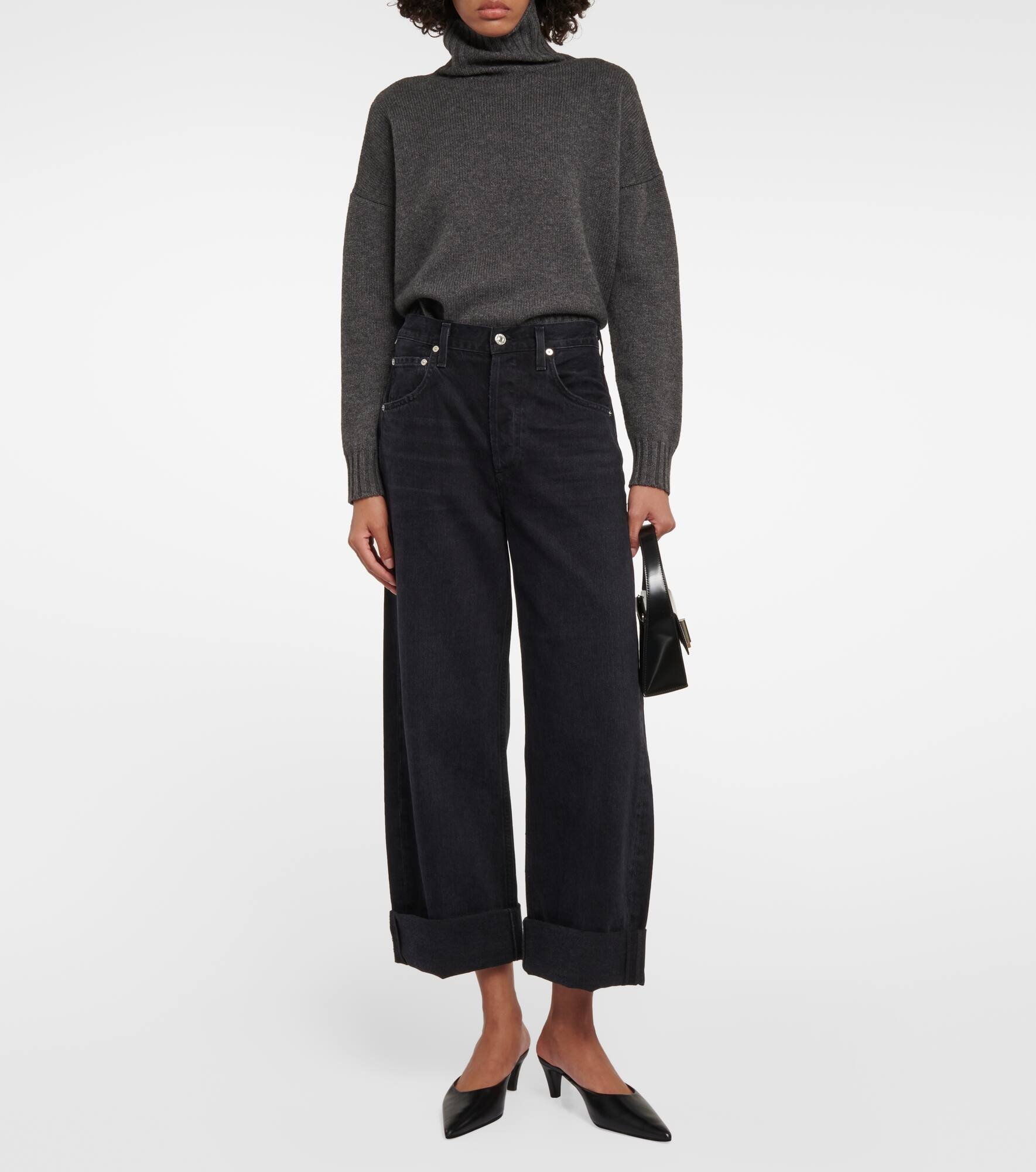 Ayla high-rise wide-leg jeans - 7