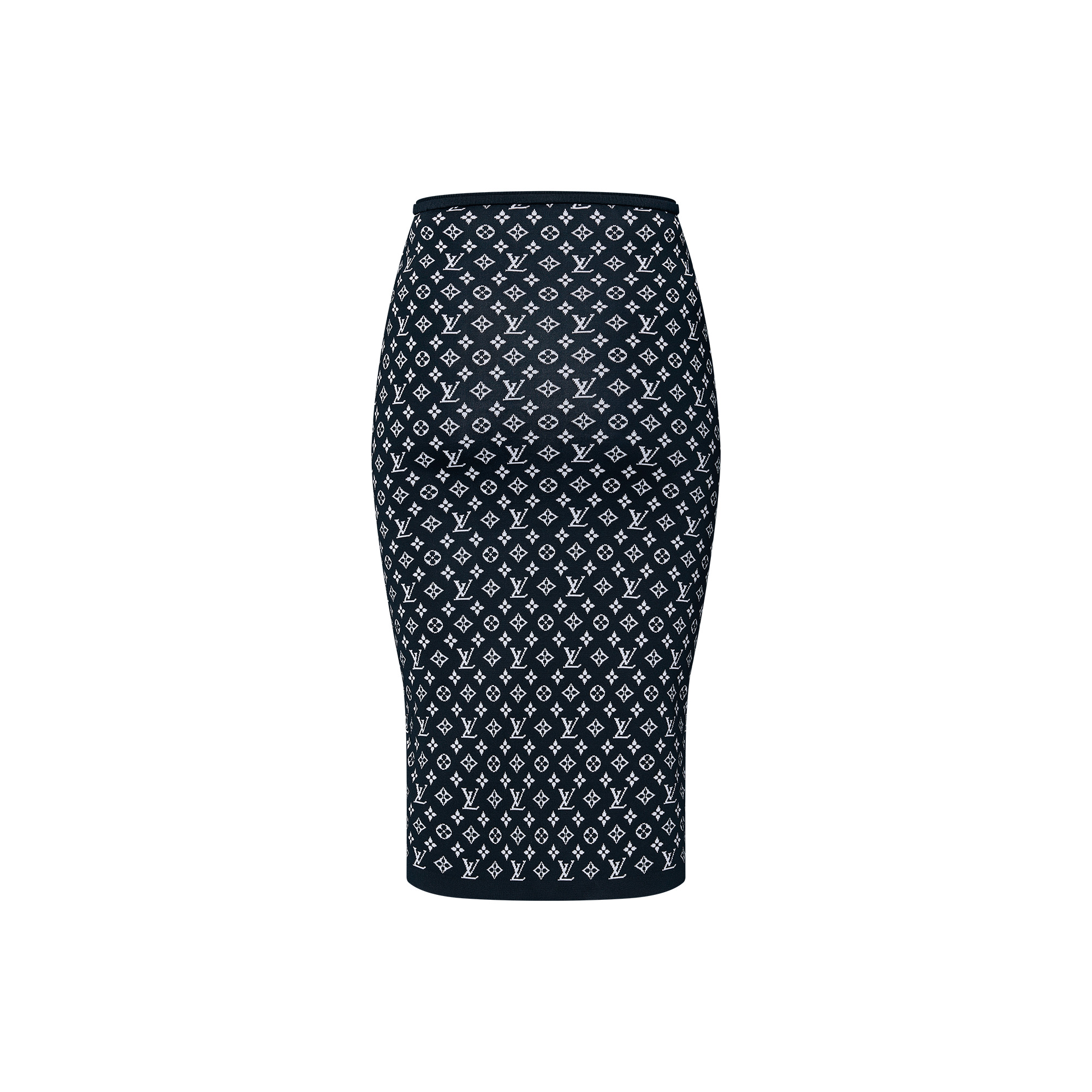 Monogram Jacquard Knit Skirt - 3