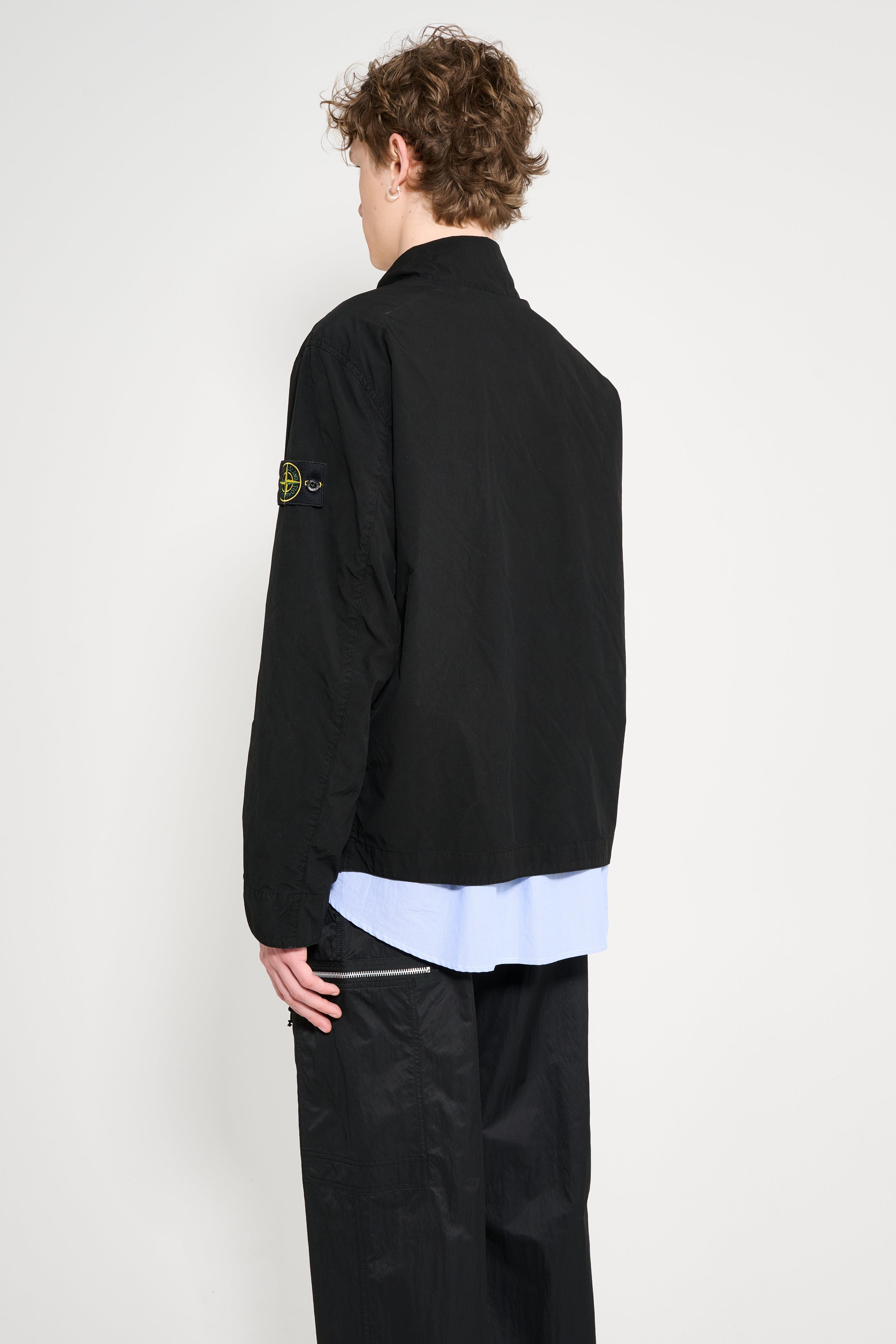 STONE ISLAND LIGHT COMPACT TOUCH POLY-TC JACKET BLACK - 3