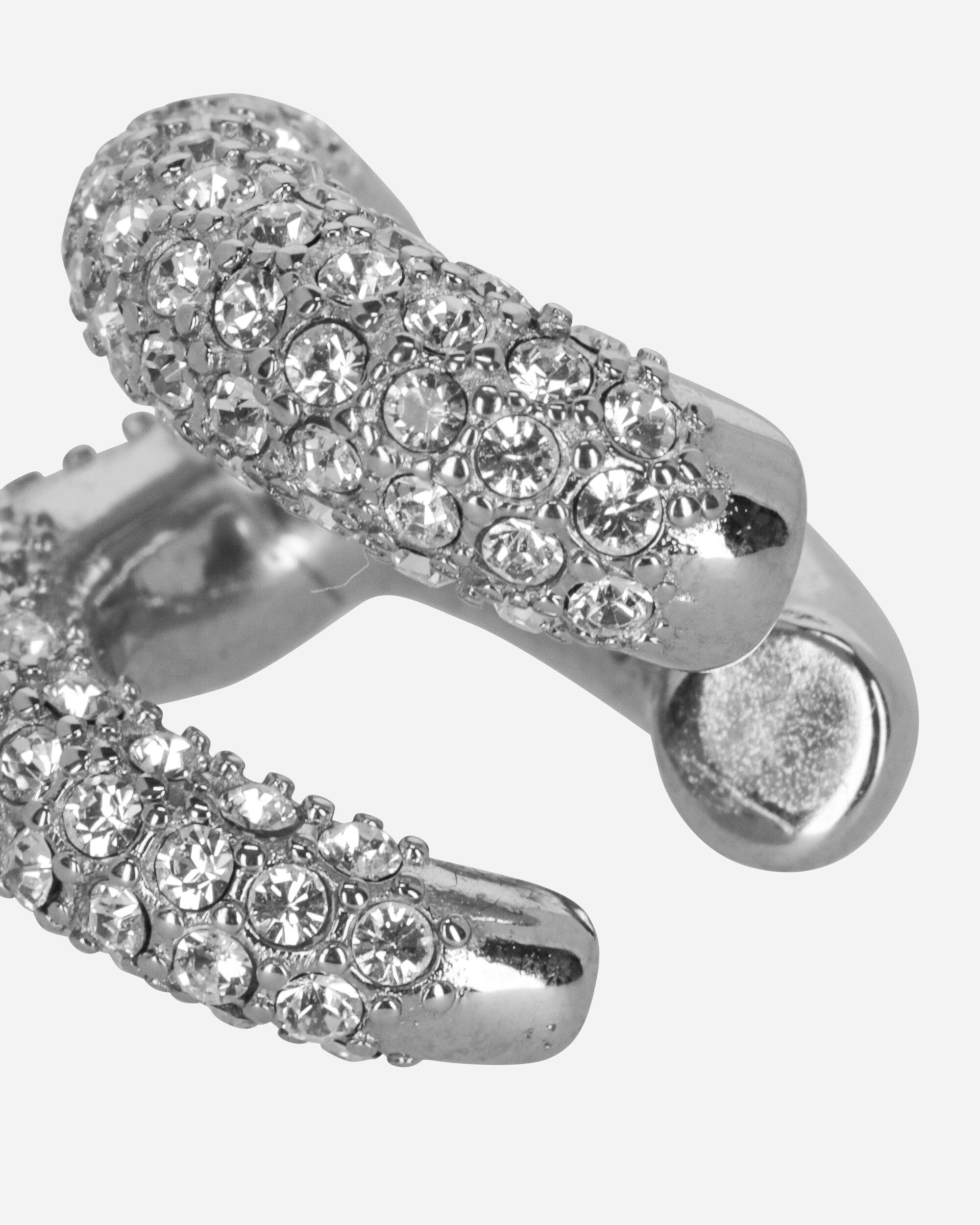 Crystal Stellar Ear Cuff Silver - 9