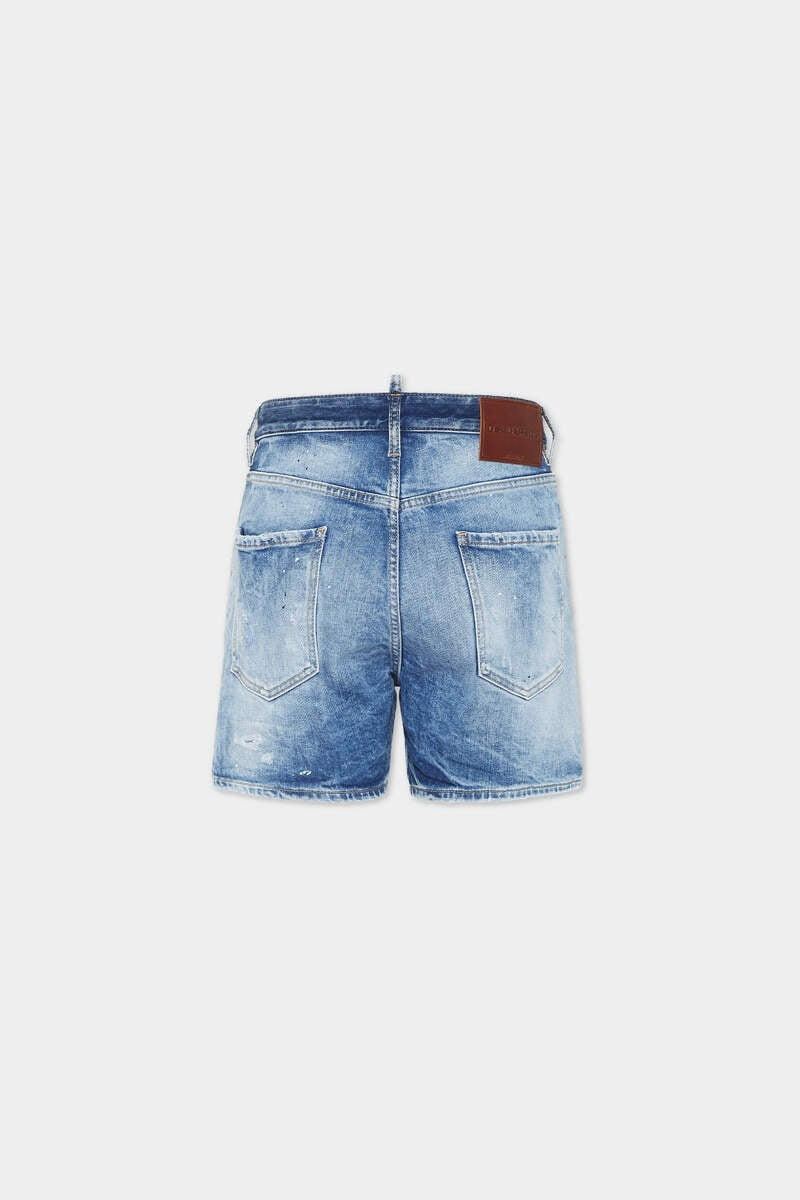 DSQUARED2 LIGHT SCARFACE WASH BRO JEAN SHORTS outlook