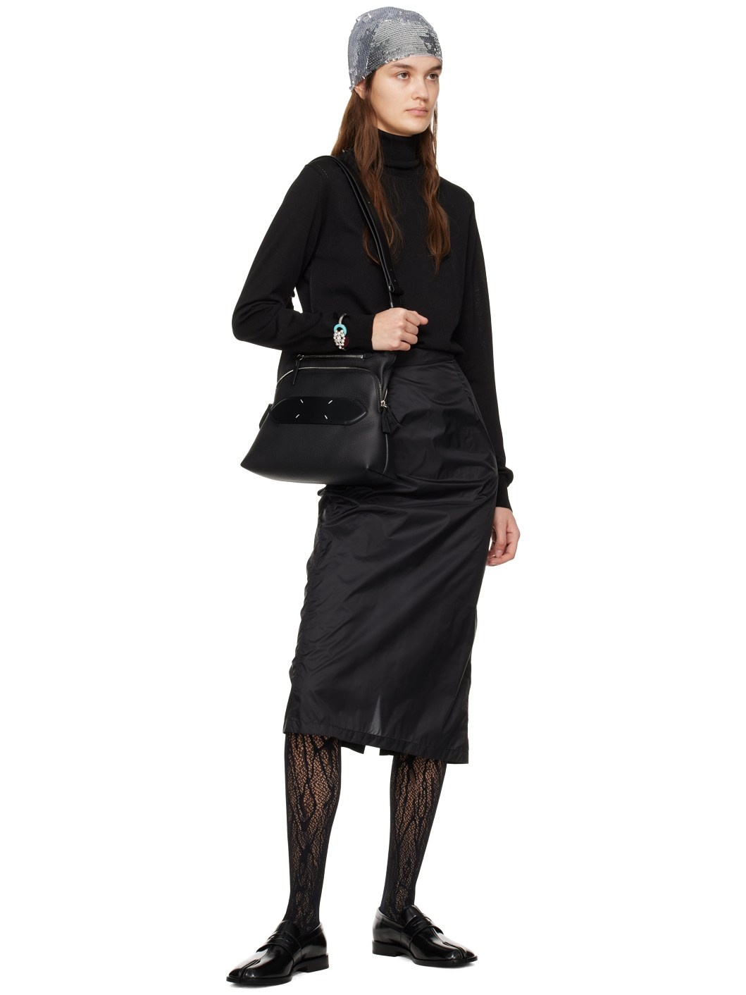 Black Work-In-Progress Turtleneck - 4