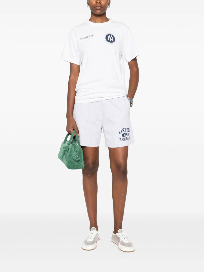 Sporty & Rich x New York Yankees knee-length shorts outlook