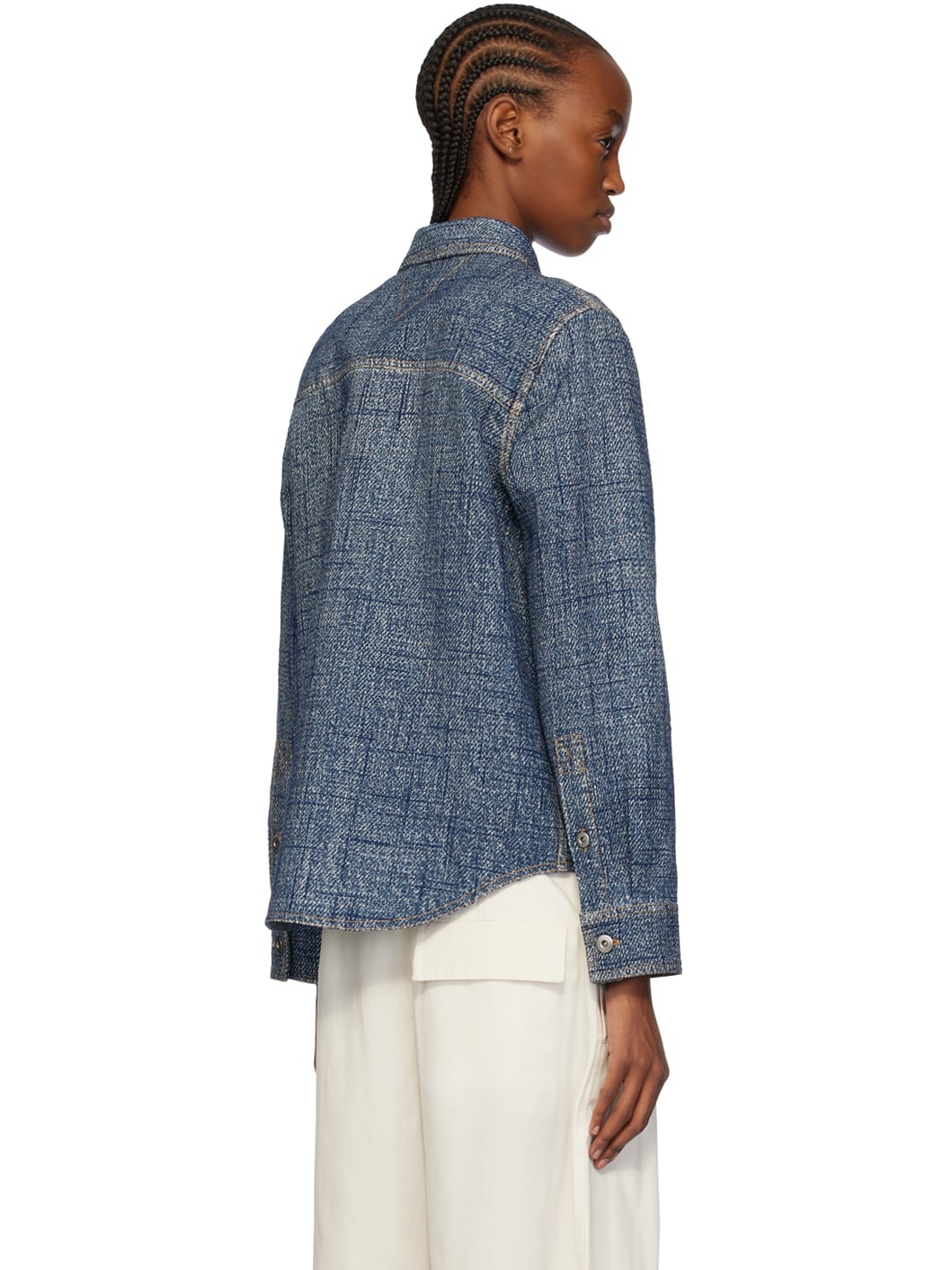 Indigo Textured Shirt - 3