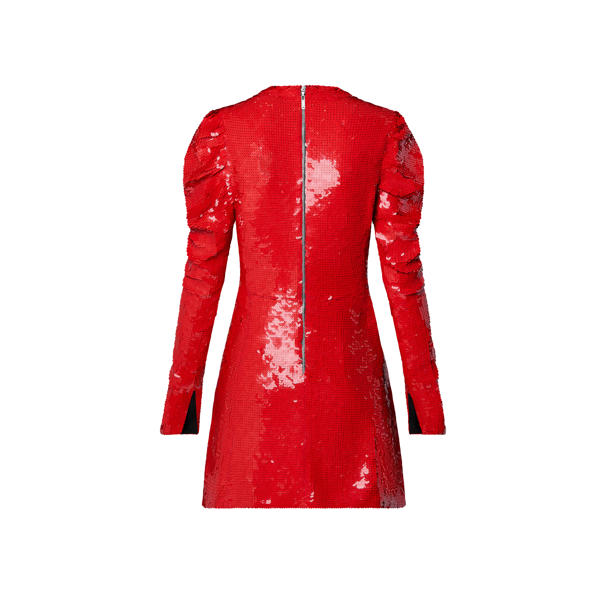 Long-Sleeved Sequin Dress - 3