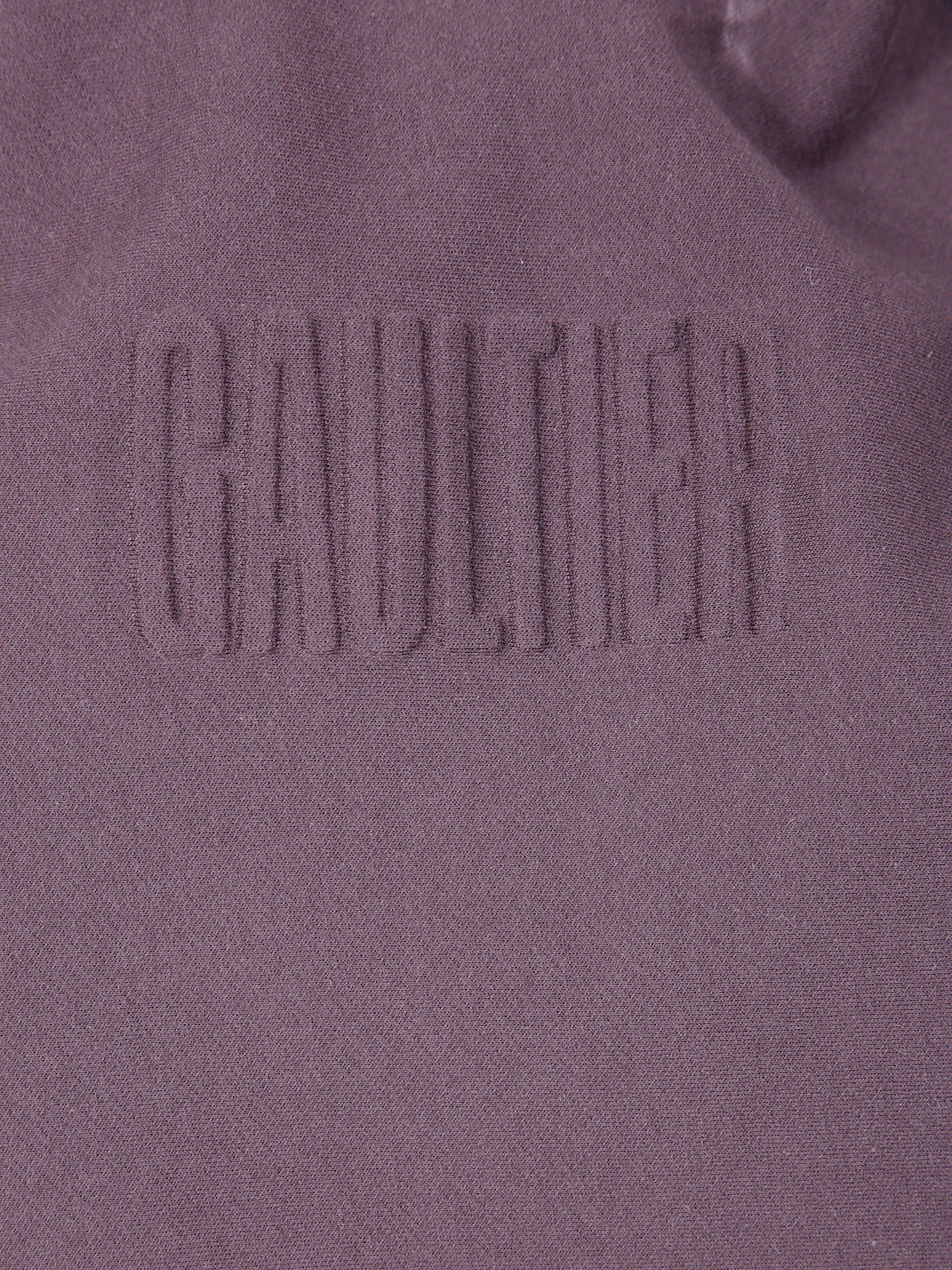 Jean Paul Gaultier Women Bonded Cotton Cropped Bat Sleeves Hoodie With "Gaultier" Embossing - 3