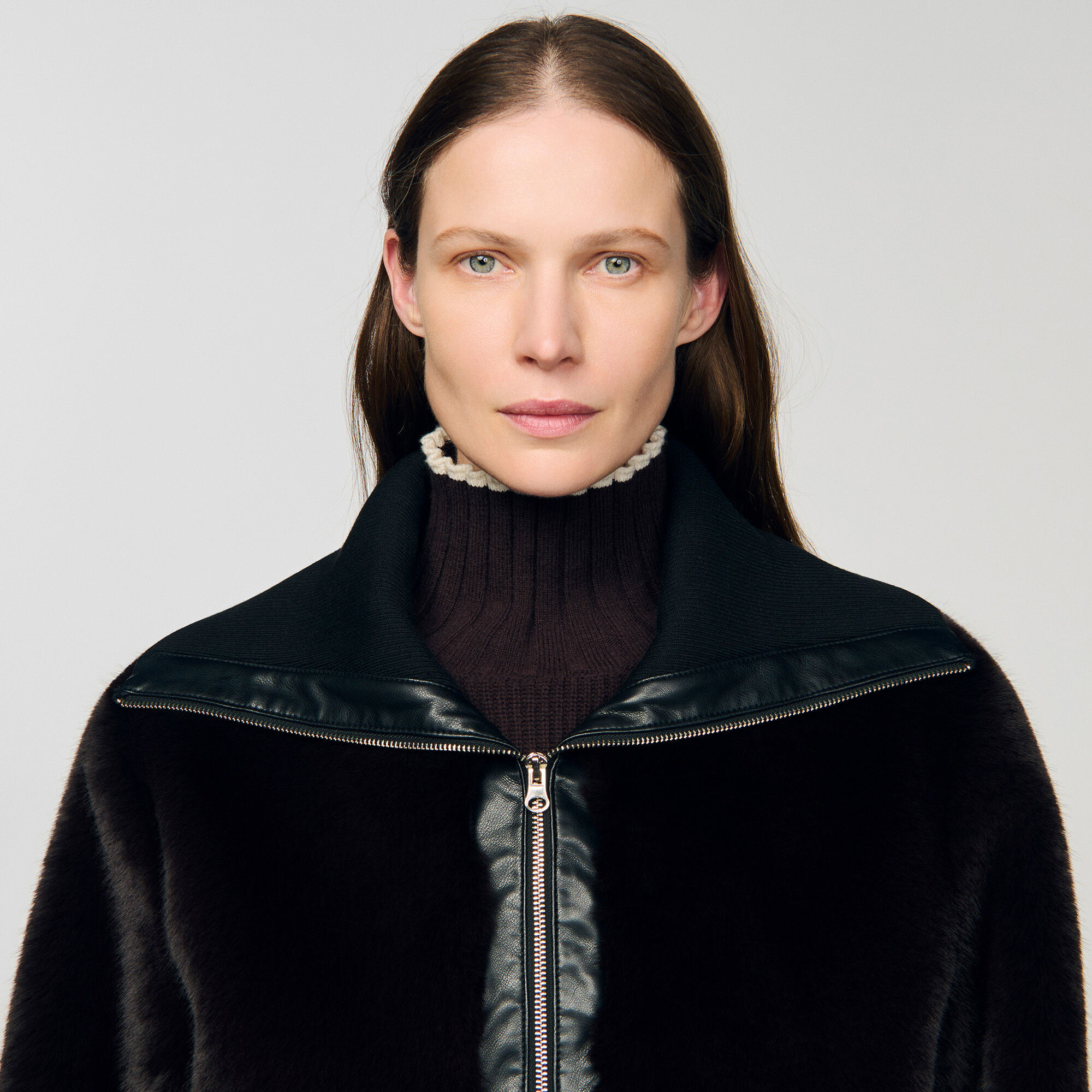 SHORT FAUX FUR COAT - 3