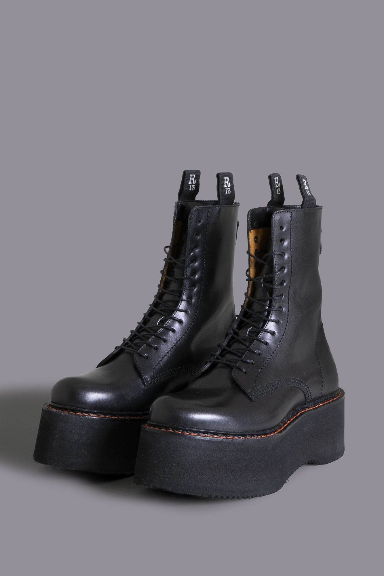 Double Stack Boot - Black | R13 Denim Official Site - 2