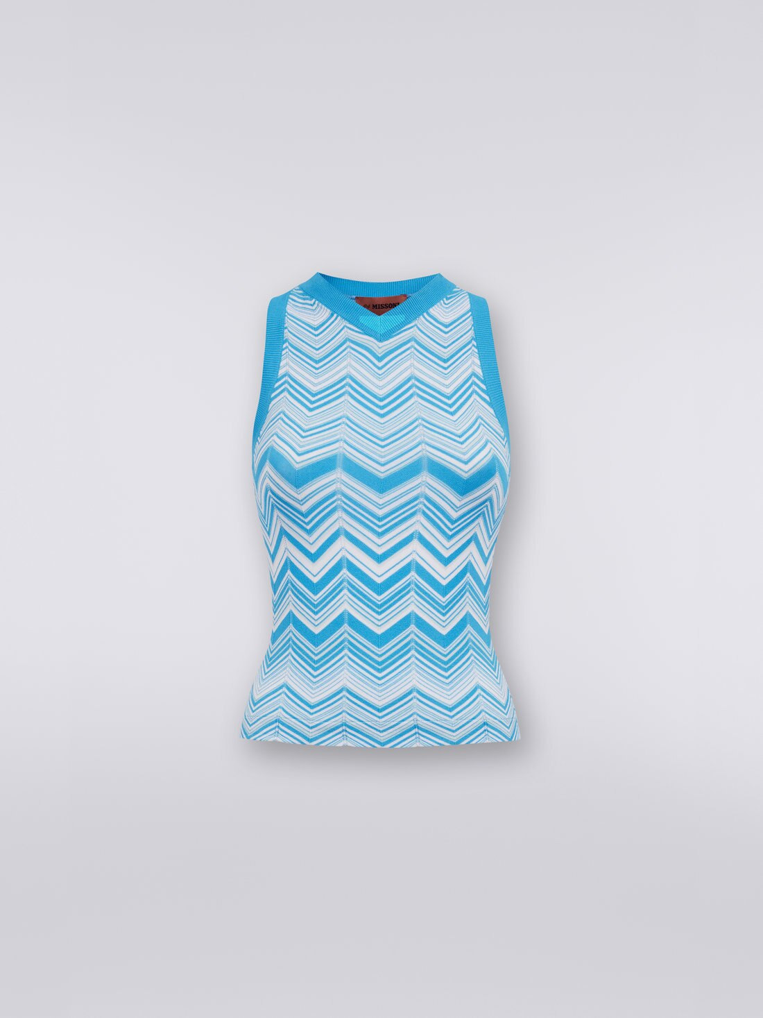 Viscose blend sleeveless top - 1