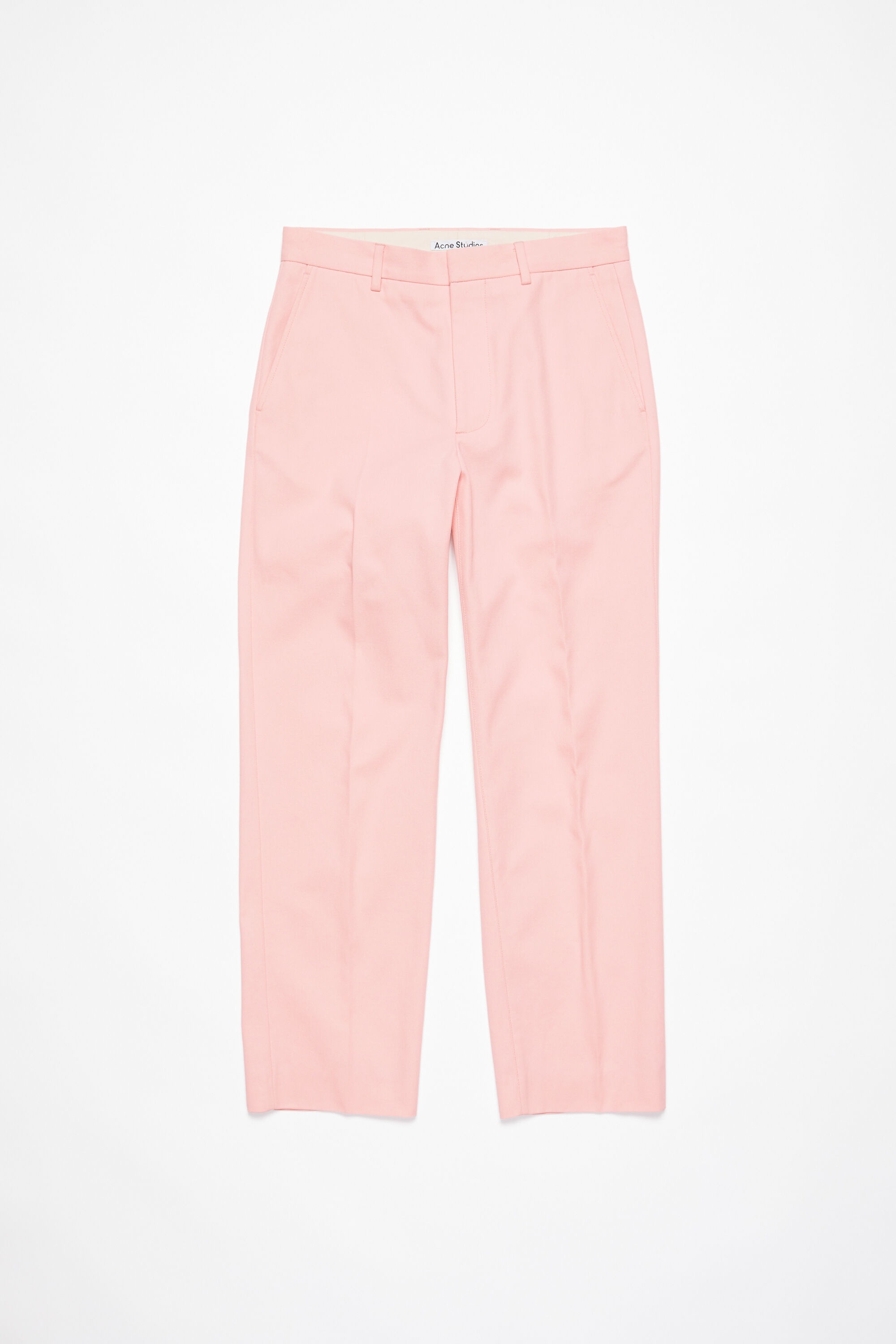 Twill cotton-blend trousers - Pale Pink - 7