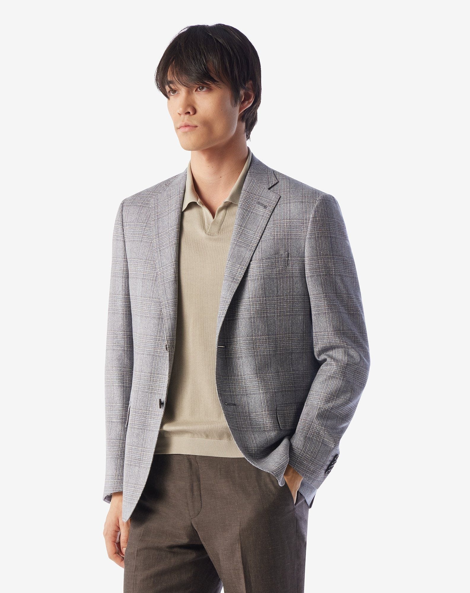 Sugar paper blue silk and wool jacket - 2