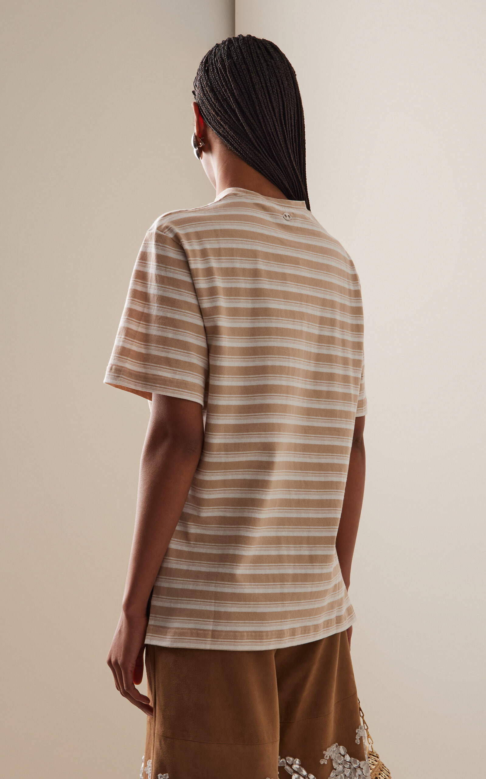Striped Cotton T-Shirt stripe - 4