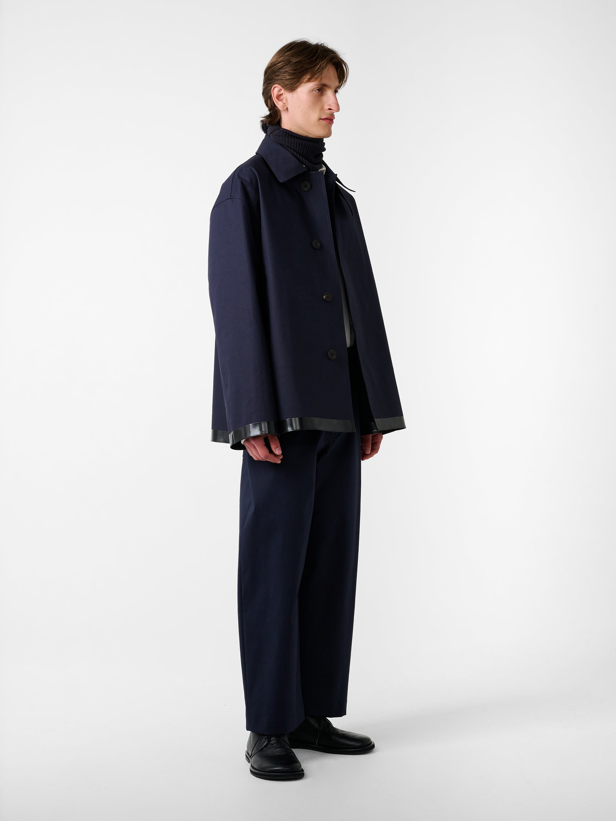 SN x Mackintosh Teviot Short Mac Coat - 3