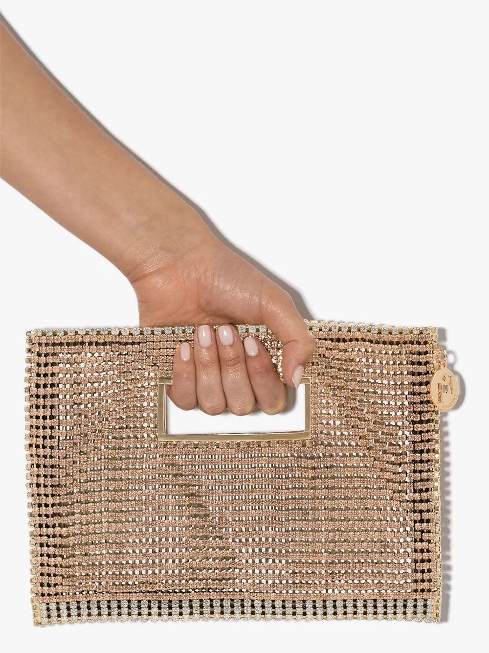 Iside crystal-embellished clutch - 3