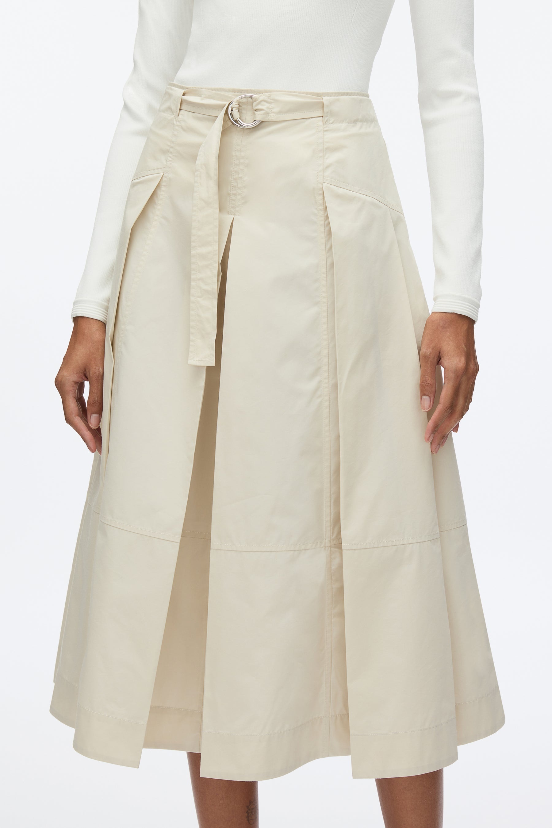 Pleated Utility Skirt - 5