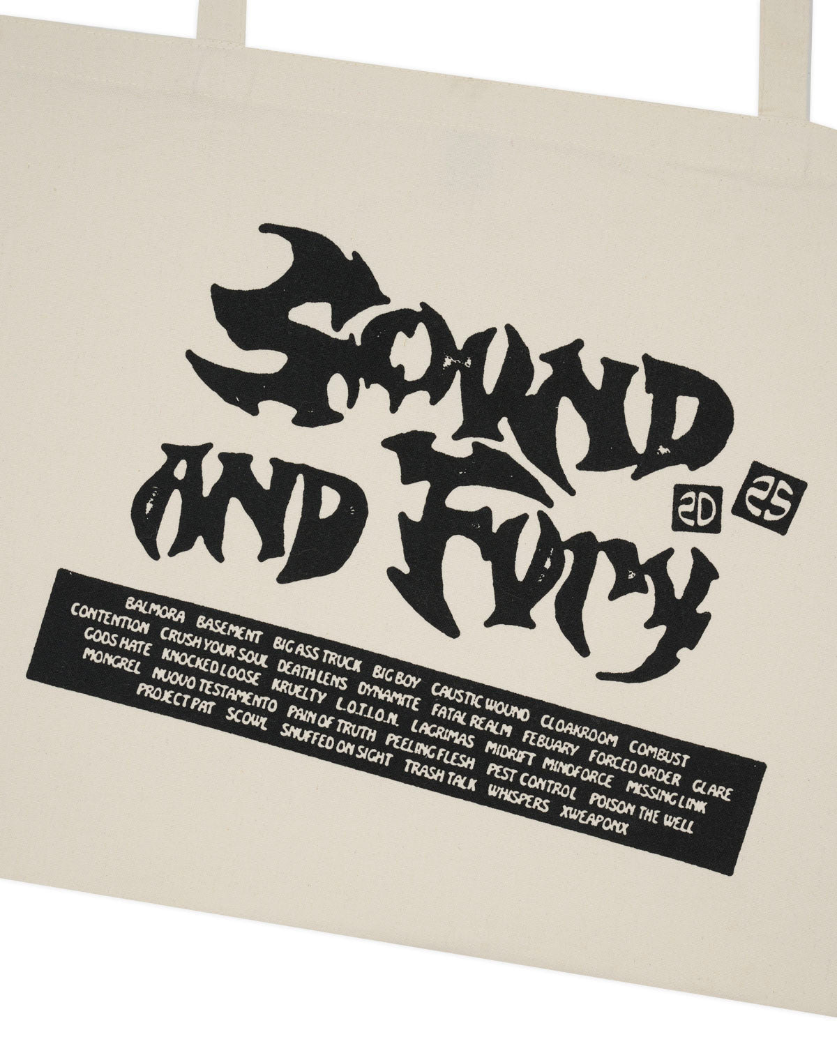 Sound & Fury 2025 Lineup Tote Bag - Natural - 4