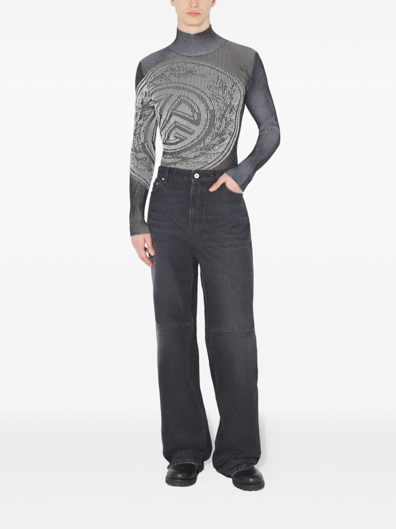 Jean Paul Gaultier cut-out-detail cotton jeans outlook