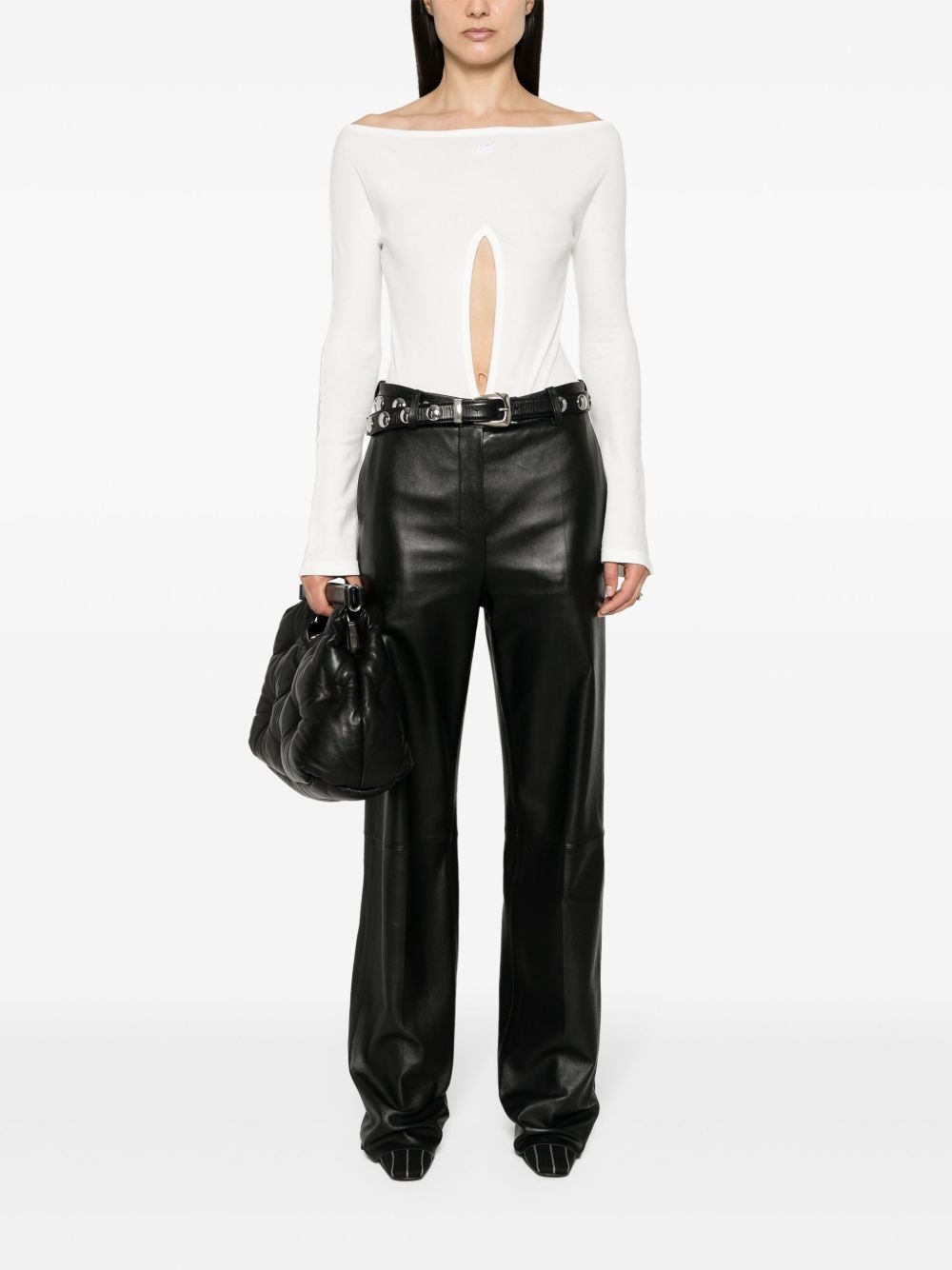 cut-out bodysuit - 2