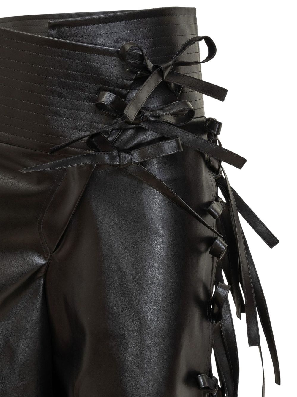 bow-detail trousers - 4