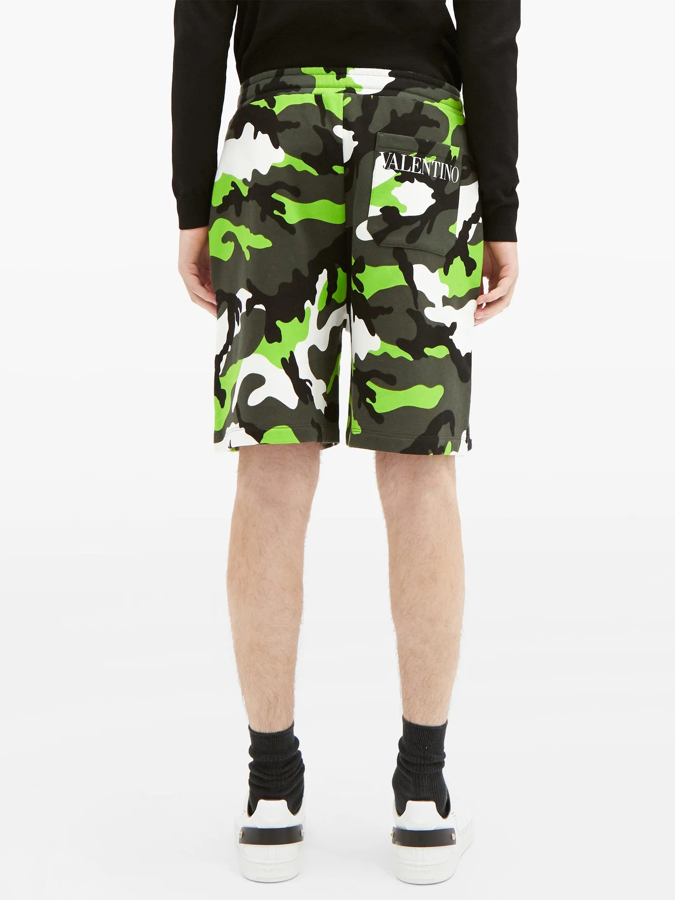 Camouflage-print cotton-blend shorts - 5