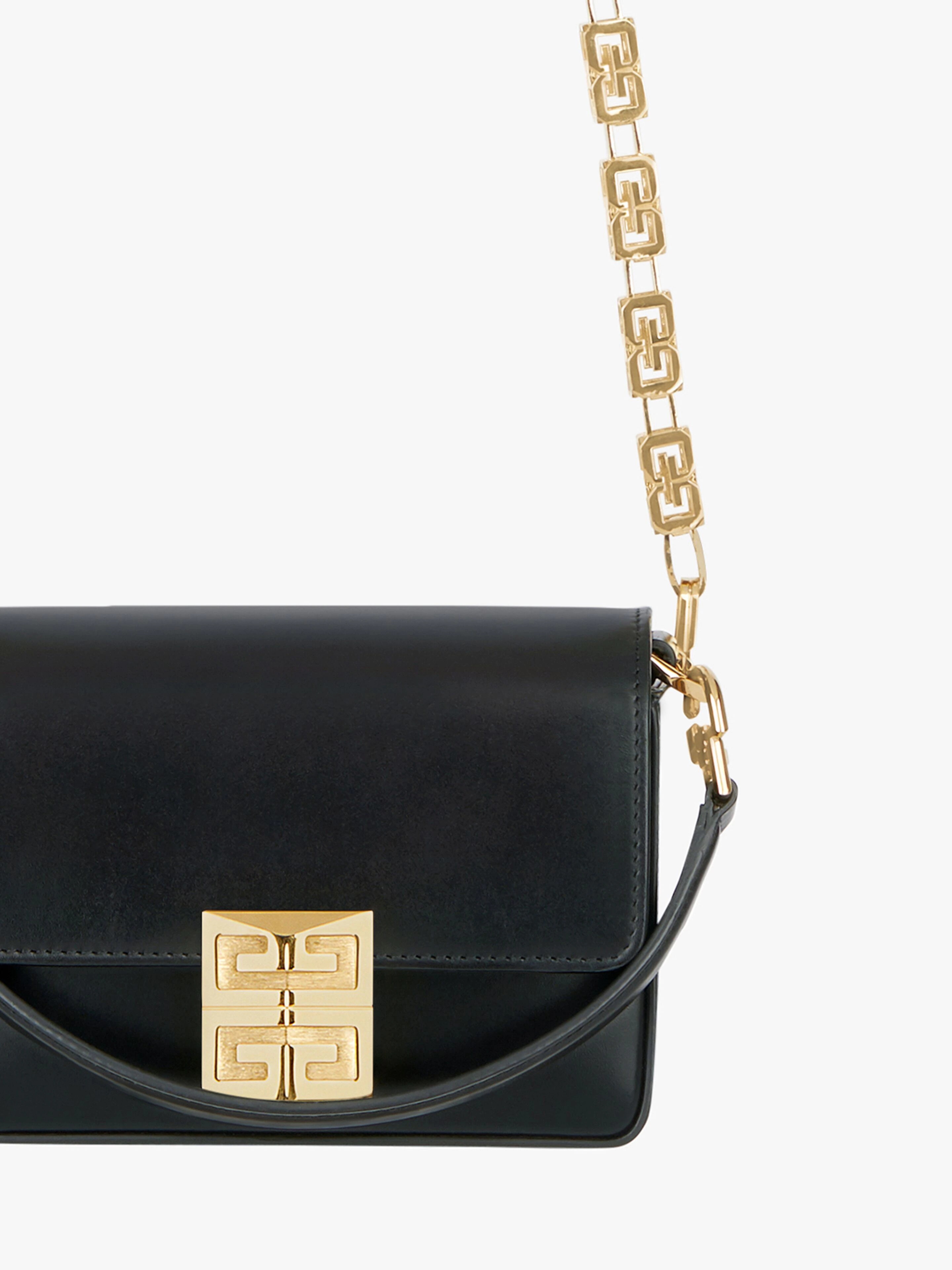 SMALL 4G BAG IN BOX LEATHER WITH CHAIN - 8