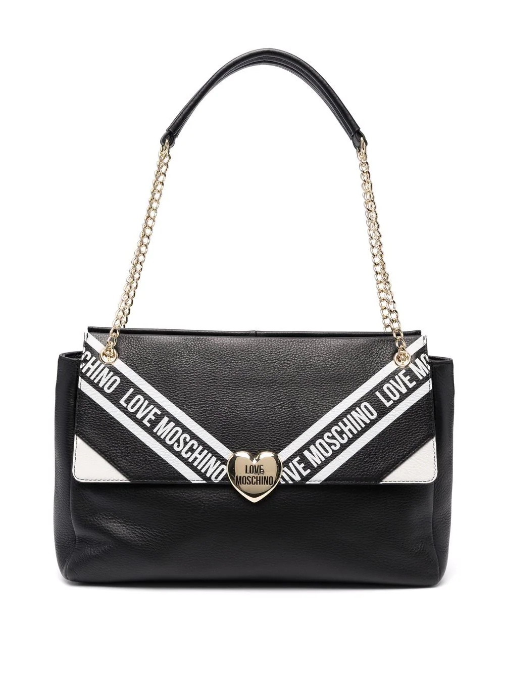 logo-print shoulder bag - 1