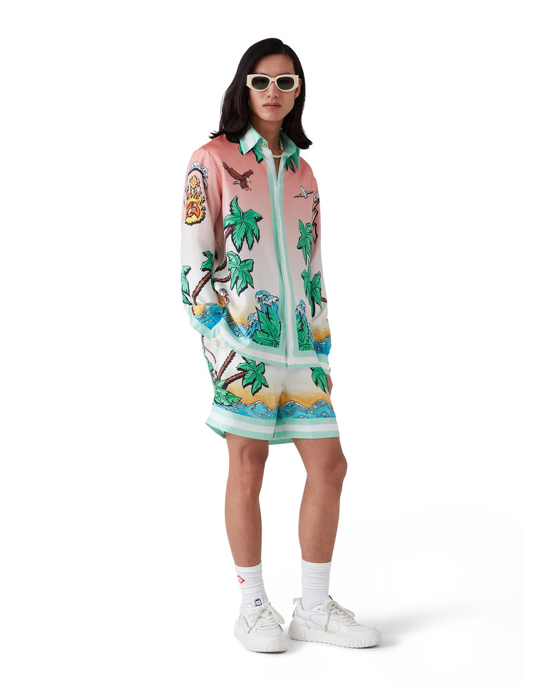 CASABLANCA Tennis Club Silk Shirt | Casablanca Paris outlook
