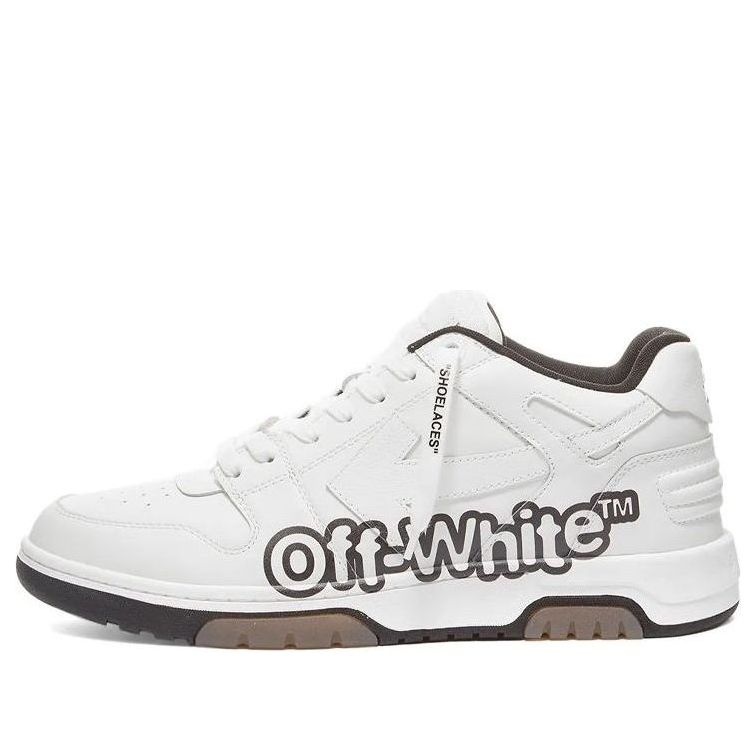 Off-White Out Of Office Low-Top For Walking Sneaker 'White Black' OMIA189S22LEA0040110 - 1