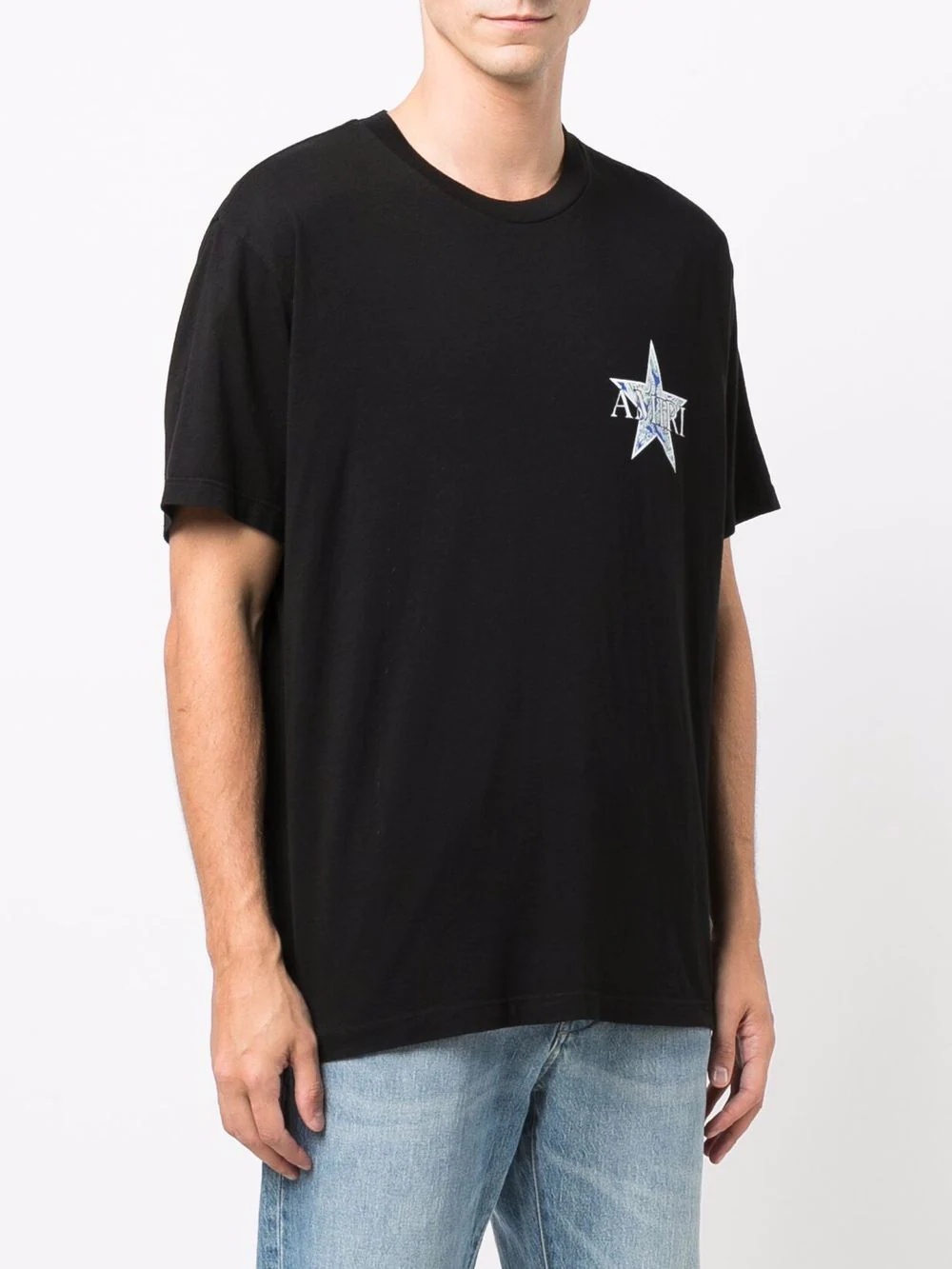 logo star print T-shirt - 4