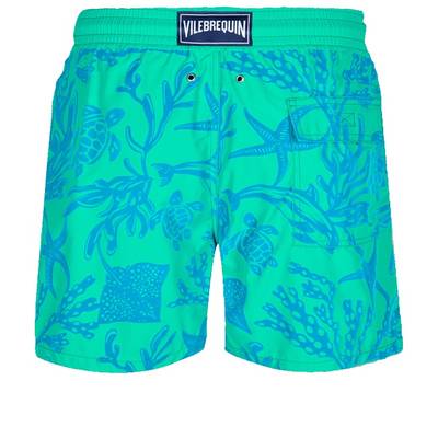 Vilebrequin Men Swim Trunks 2000 Vie Aquatique Flocked outlook