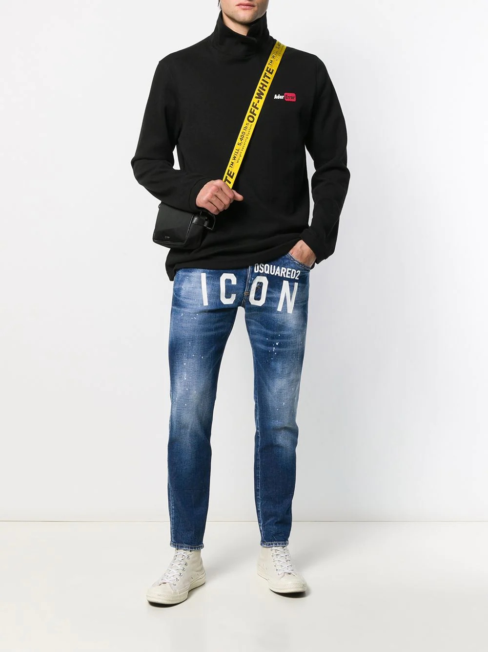 ICON logo tapered jeans - 2