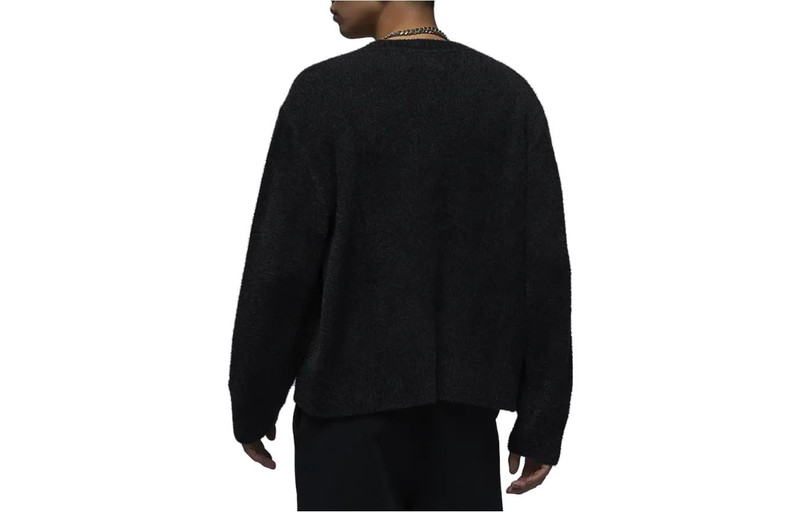 Jordan Air Jordan Flight Heritage Crop Sweater 'Black' FD7390-045 outlook