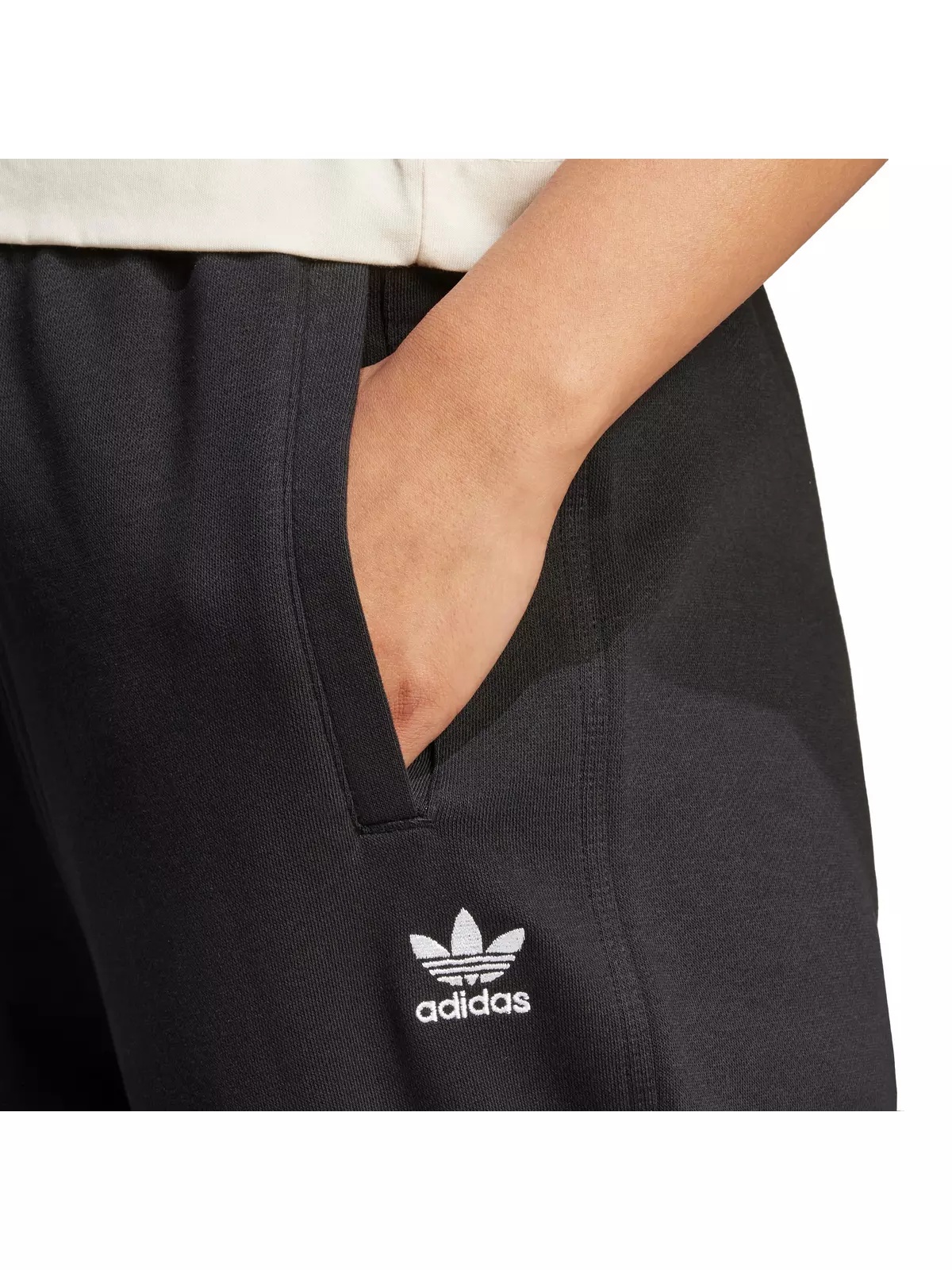 Women's Originals Essentials Fleece Loose Joggers - Black - 3