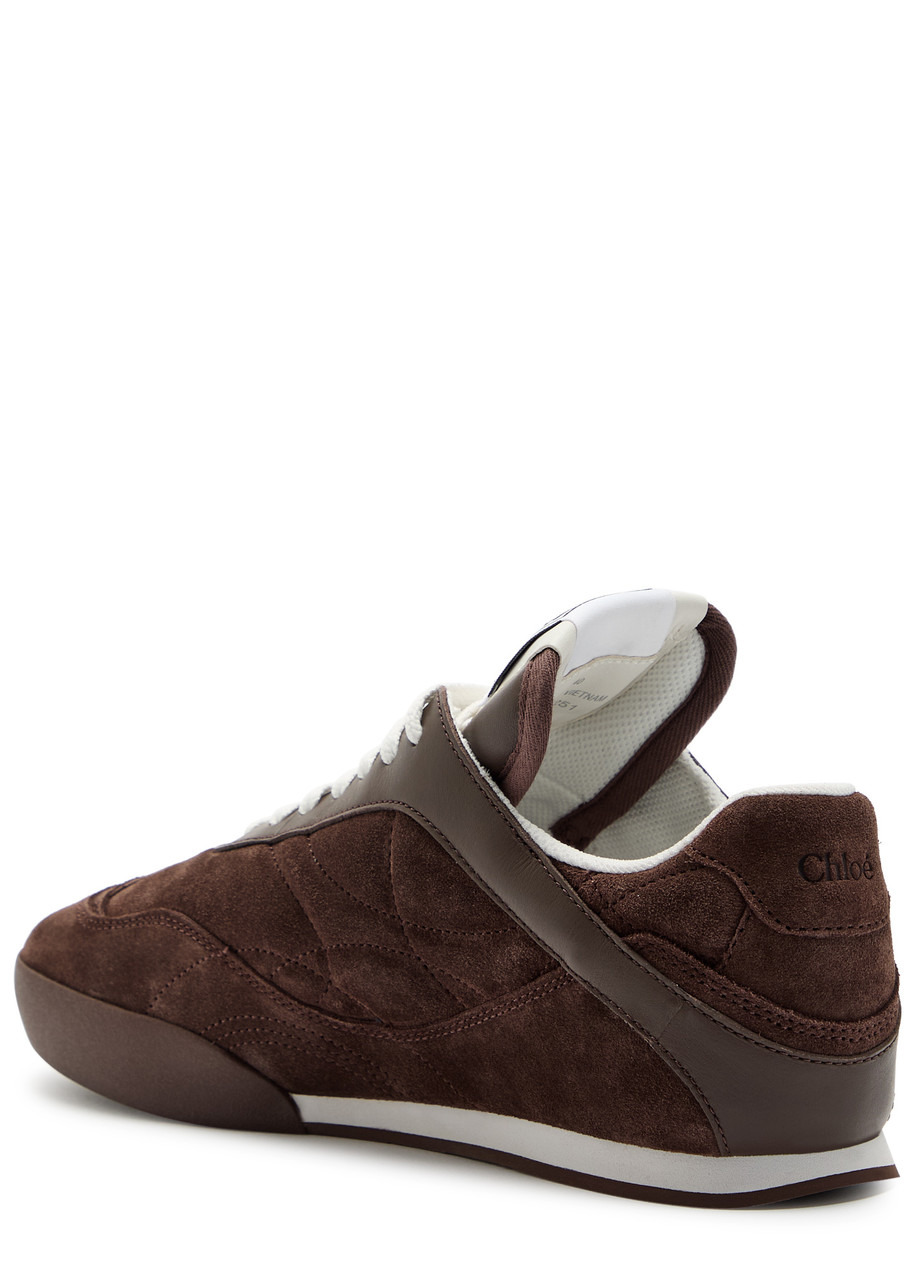 Chloe Kick Quilted Suede Sneakers - 2