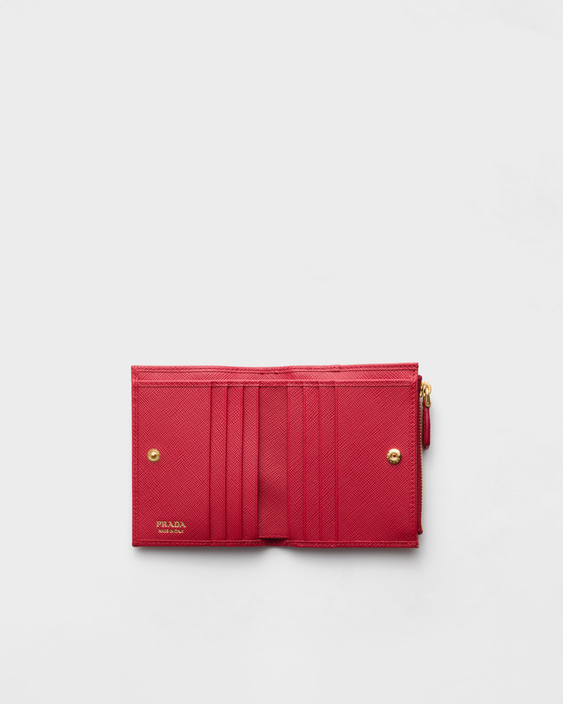 Prada Small Saffiano leather wallet outlook
