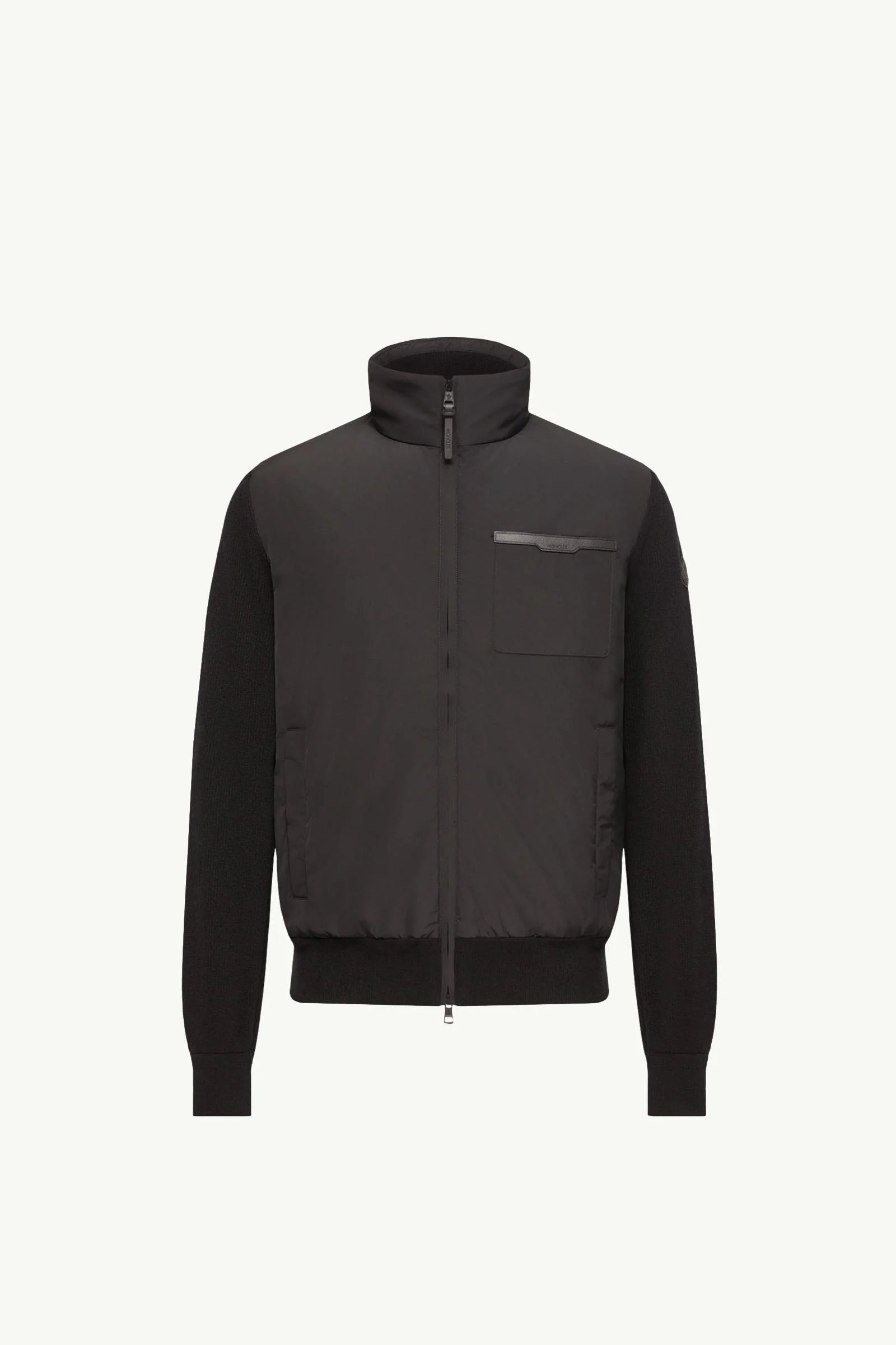 Wool & Cashmere Padded Zip-Up Cardigan - 1