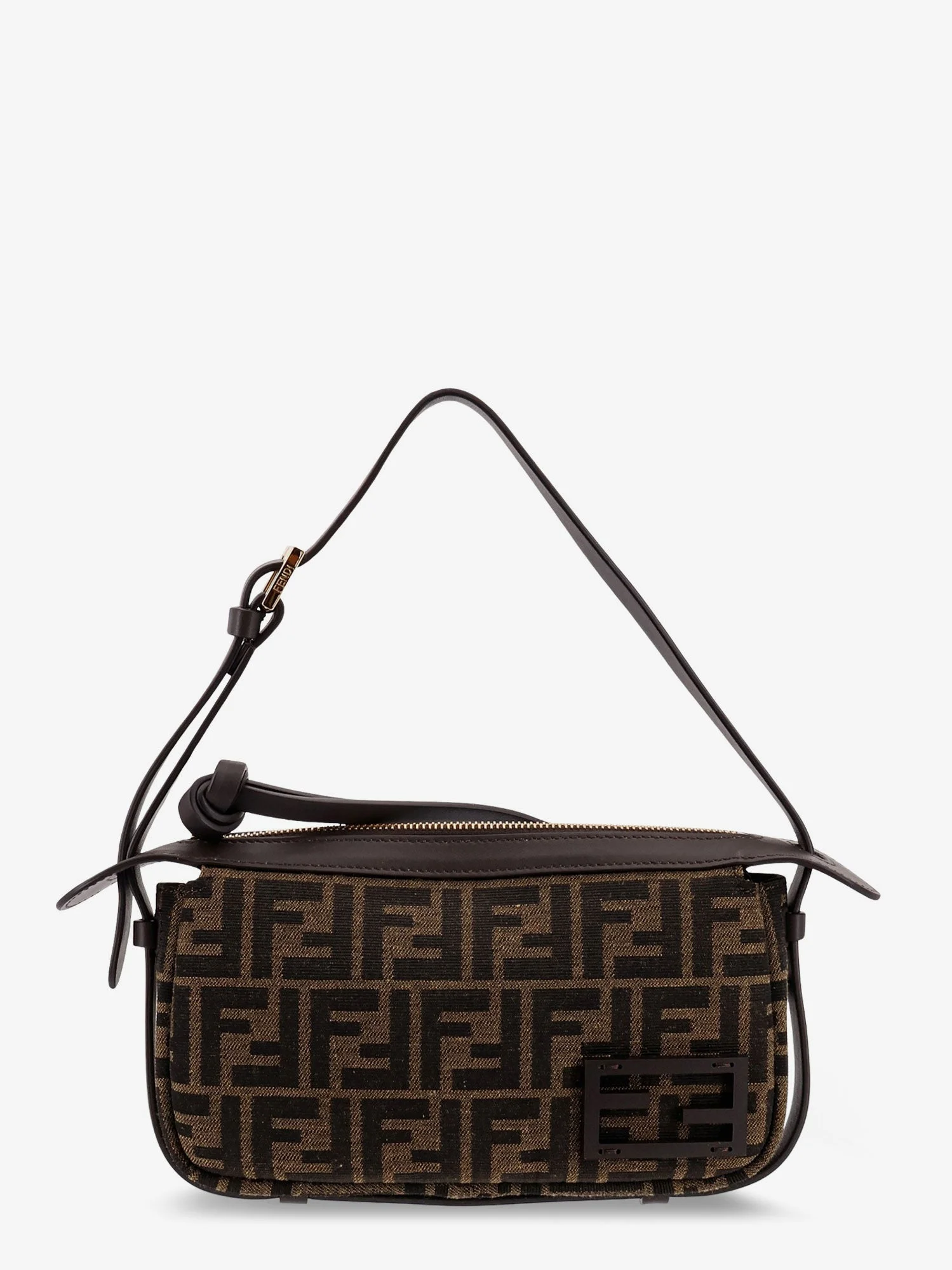 Fendi Simply Fendi Mini Ffjacquard Fabric Shoulder Bag - 1