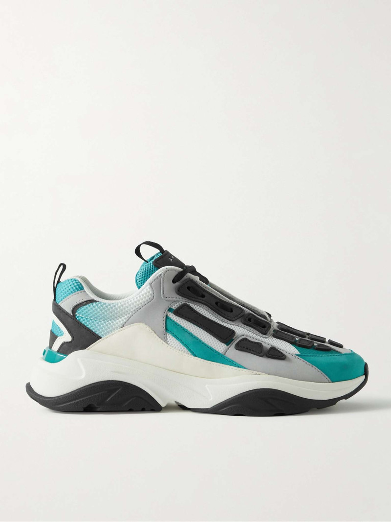 Bone Runner Nubuck-Trimmed Mesh Sneakers - 1