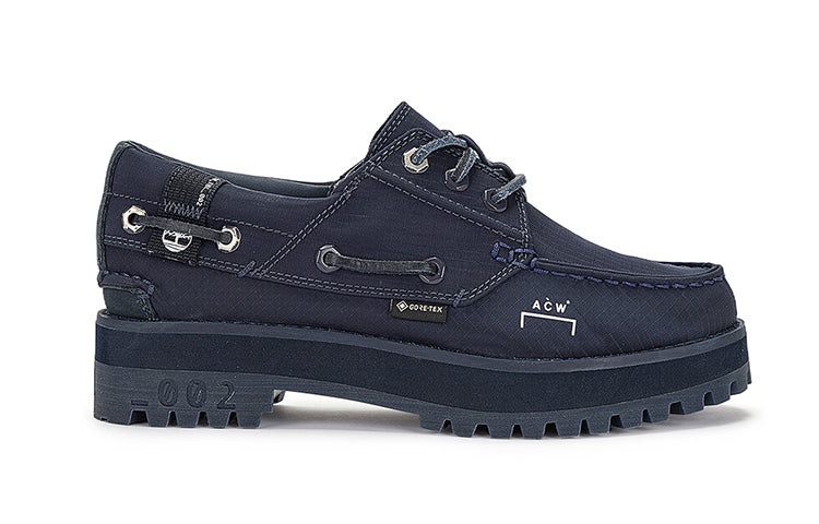 (WMNS) Timberland x A COLD WALLWaterproof Authentic 3 Eye Boat Shoe 'Navy' A684KW - 2