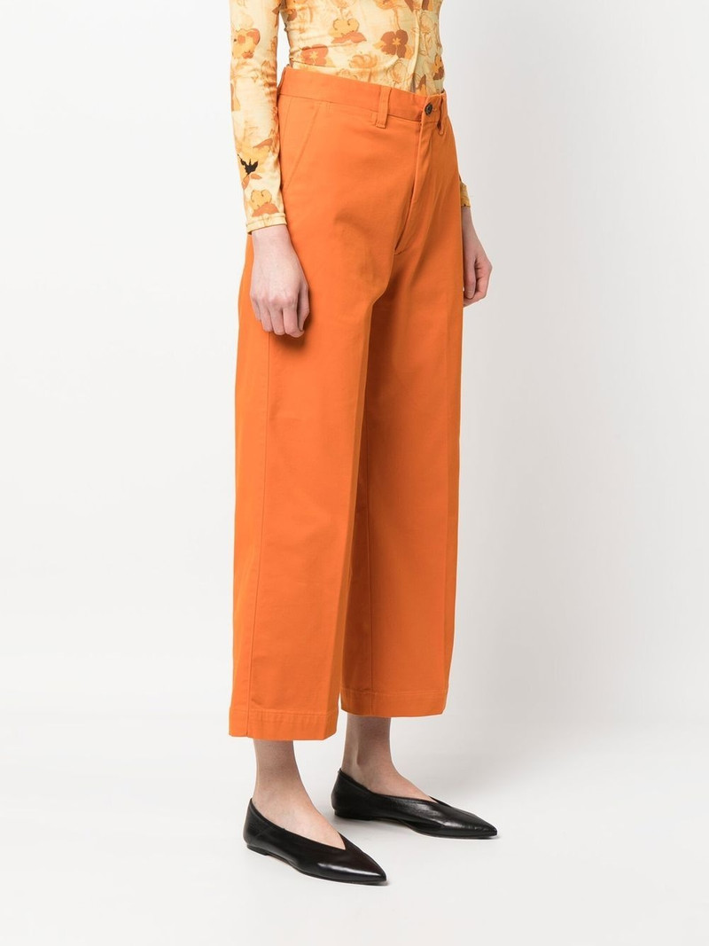 wide-leg cropped chinos 3