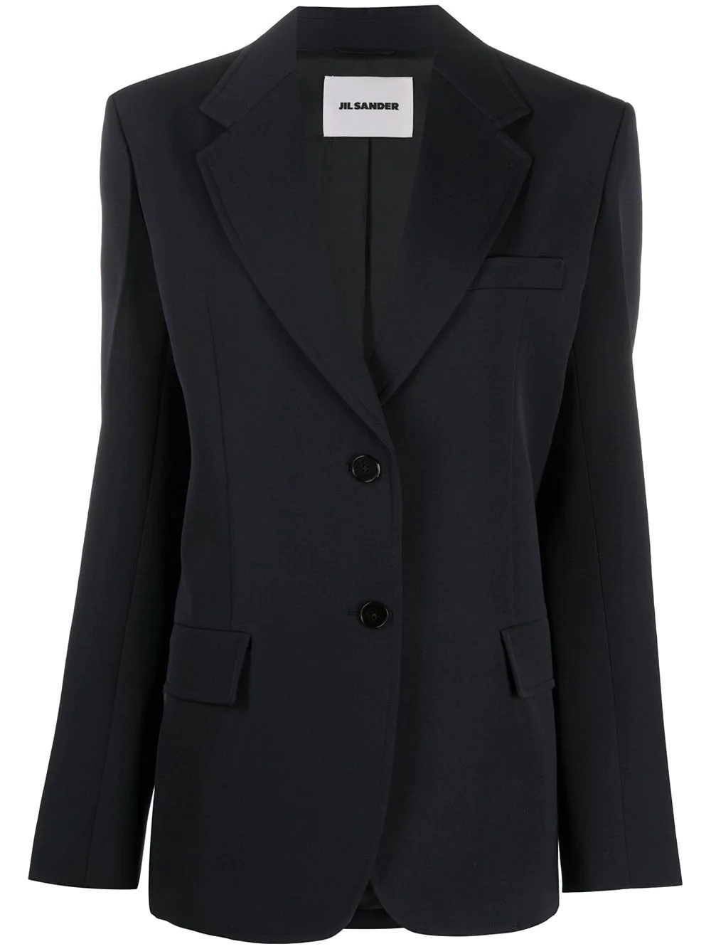 single-breasted wool blazer - 1