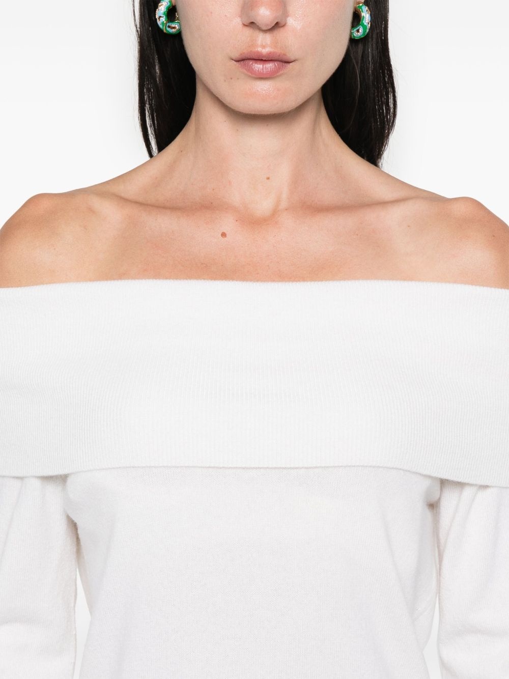 off-shoulder sweater - 5