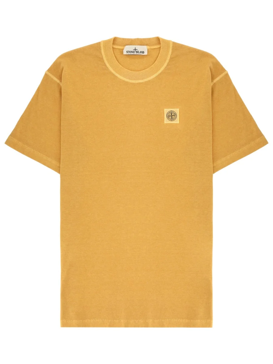 Stone Island Men T-Shirt With Logo Patch - 1