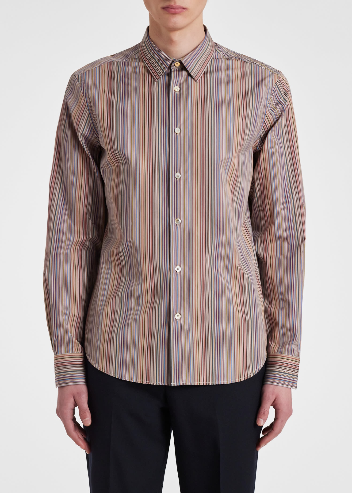 Slim-Fit 'Signature Stripe' Shirt - 4
